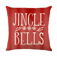 Mandotos Christmas pillow covers featuring snowflake stamping design, festive holiday decor for cozy home accents.