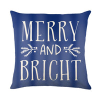 Mandotos Christmas pillow covers with snowflake stamping design, festive holiday home decor, soft fabric, and seasonal style.