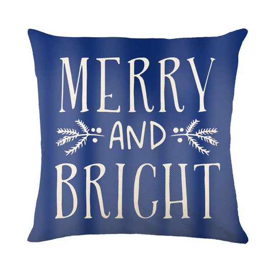 Mandotos Christmas pillow covers with snowflake stamping design, festive holiday home decor, soft fabric, and seasonal style.