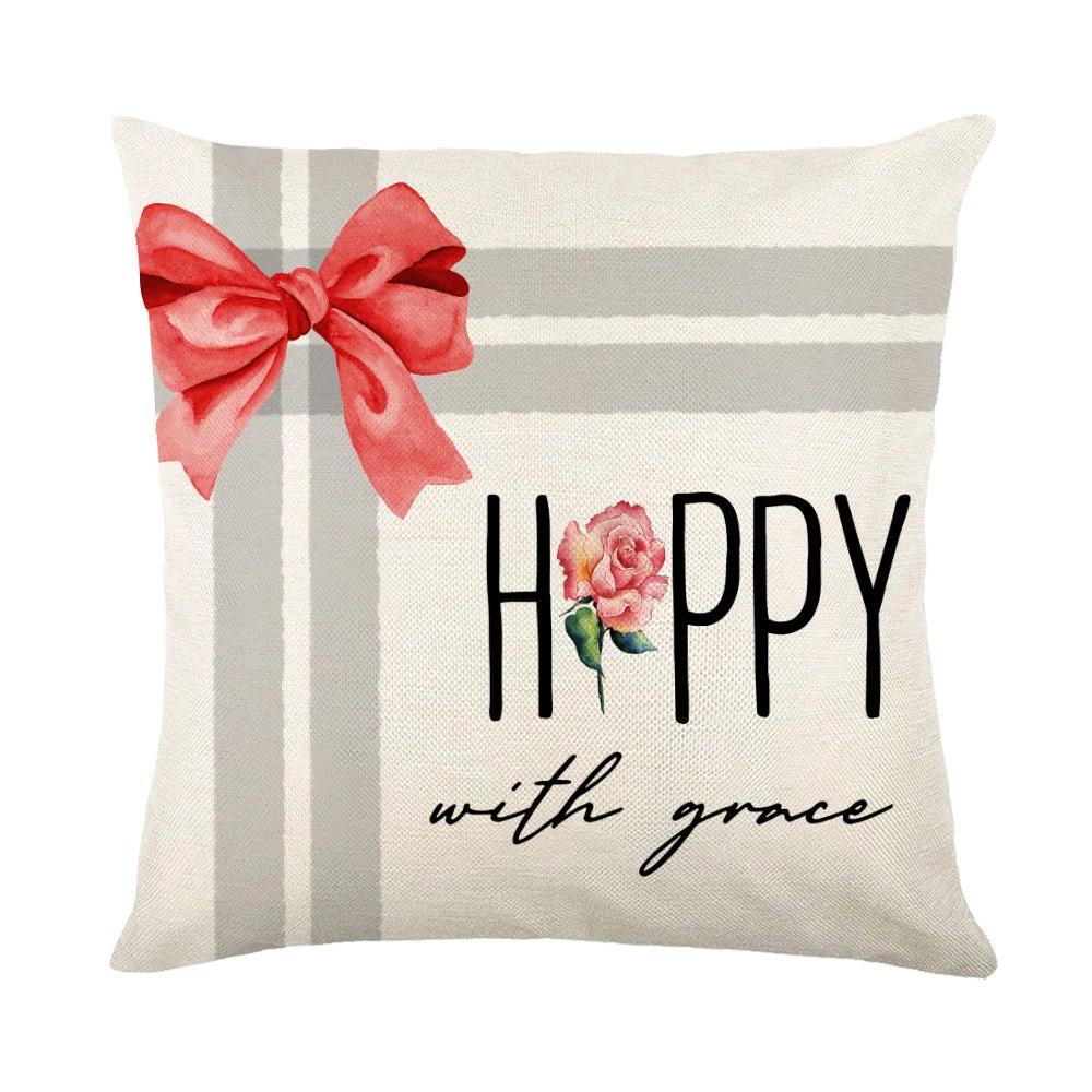 Mandotos Christmas pillow covers featuring snowflake stamping design, ideal for festive holiday decor.