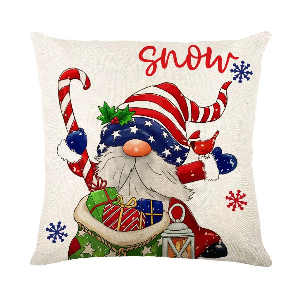 Mandotos Christmas pillow covers with snowflake stamping design, festive holiday decor for cushions or throw pillows