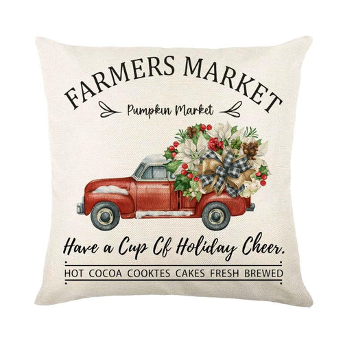 Mandotos Christmas pillow covers with snowflake stamping design, featuring festive holiday pattern on soft fabric.