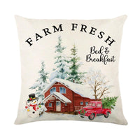 Mandotos Christmas pillow covers with snowflake stamping design, festive holiday decorative cushion covers for winter decor.