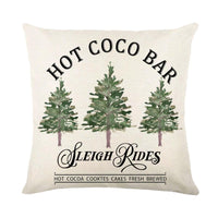 Mandotos Christmas pillow covers featuring snowflake stamping design, festive holiday home decor accessory.