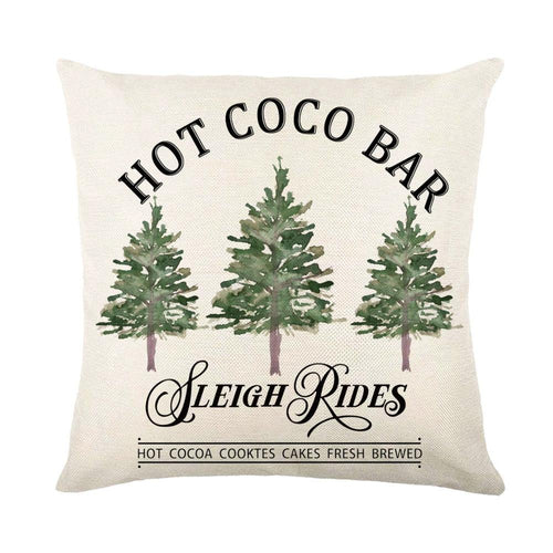 Mandotos Christmas pillow covers featuring snowflake stamping design, festive holiday home decor accessory.