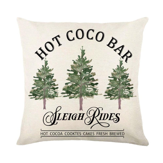Mandotos Christmas pillow covers featuring snowflake stamping design, festive holiday home decor accessory.