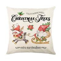 Mandotos Christmas pillow covers featuring snowflake stamping design for festive holiday decor.
