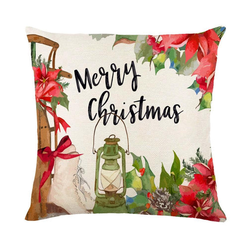 Mandotos Christmas pillow covers with snowflake stamping design, featuring festive holiday decor for seasonal home decoration