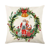 Mandotos Christmas pillow covers with snowflake stamping design, featuring festive holiday decor for sofa or bed accents.