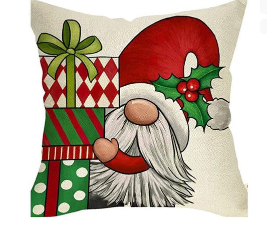 Mandotos Christmas pillow covers with snowflake stamping design, featuring festive winter holiday patterns on soft fabric.