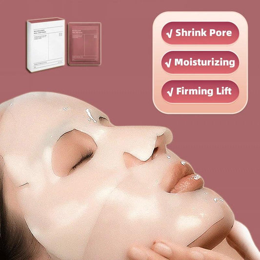 Mandotos face mask for pore shrinking and deep hydration, with a moisturizing formula for refreshed, smooth skin.