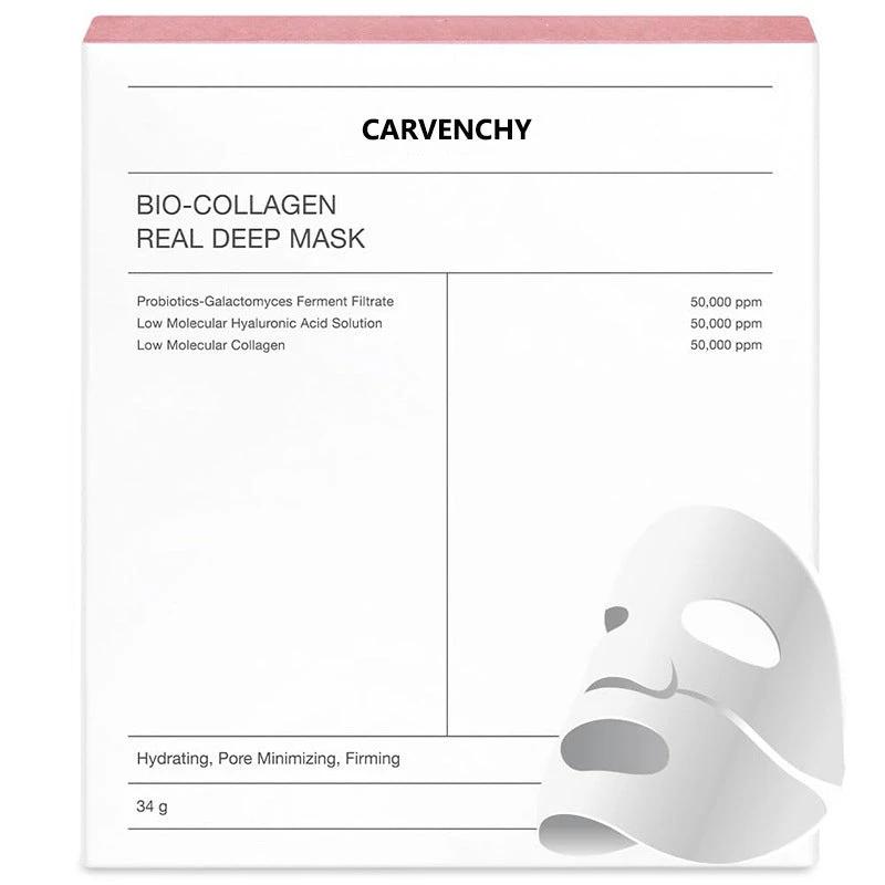 Mandotos face mask for pore shrinking, deep hydration, and moisturizing, shown on a clean, glowing face.