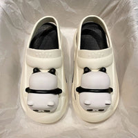 Mandotos Panda lamp light-up slippers for women, EVA sandals with non-slip soles, comfortable summer footwear.