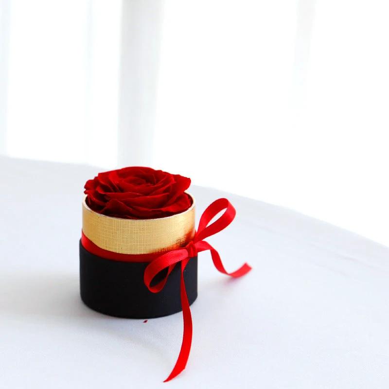 Mandotos preserved real roses in a box set, romantic floral gift ideal for Valentine's Day, showcasing elegant, long-lasting roses.