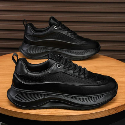 Mandotos men's thick-soled sports shoes with breathable sneakers, lace-up casual dad shoes for boys and men.