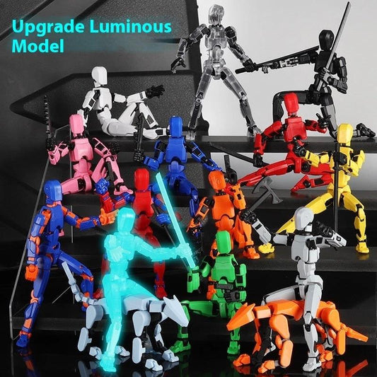 Multi-jointed Shapeshift Robot action figure by MANDOTOS, a 3D printed model with flexible limbs and detailed robotic design.