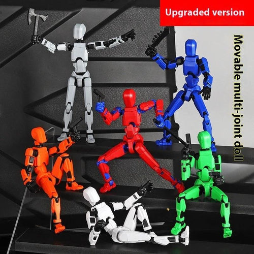 Mandotos Multi-Jointed Shapeshift Robot 3D printed action model toy, featuring flexible limbs and detailed robotic design.