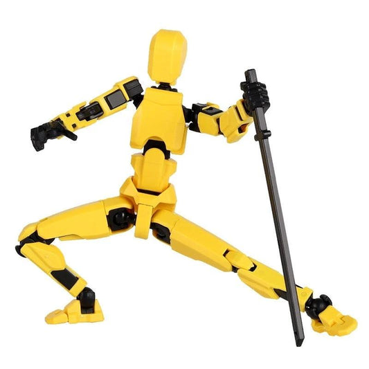 Mandotos Multi-Jointed Shapeshift Robot 3D printed action model toy with flexible joints and detailed design.