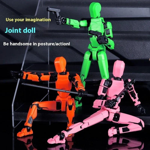 Multi-jointed Shapeshift Robot by MANDOTOS, 3D printed action model toy with flexible limbs and detailed robotic features.