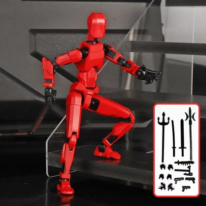 Multi-Jointed Shapeshift Robot toy by MANDOTOS, 3D printed action model with flexible limbs and detailed design.