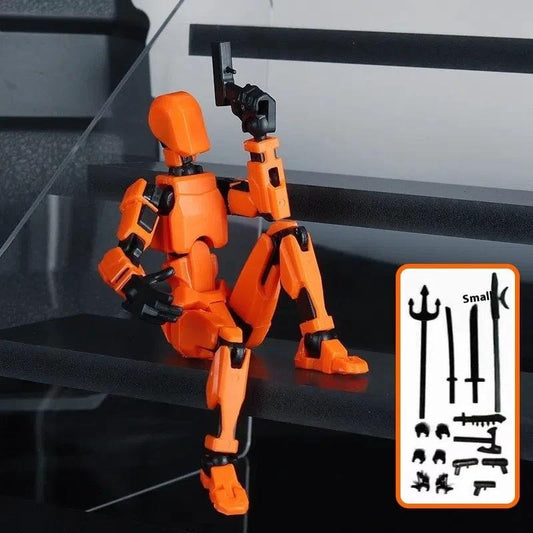 Mandotos Multi-Jointed Shapeshift Robot 3D printed action model toy with flexible limbs and detailed design, perfect for collectors.