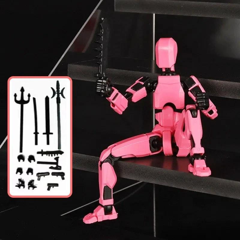 Mandotos Multi-Jointed Shapeshift Robot 3D printed action model toy with flexible limbs and detailed design.
