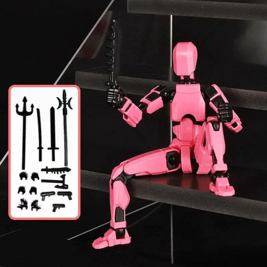 Mandotos Multi-Jointed Shapeshift Robot 3D printed action model toy with flexible limbs and detailed design.