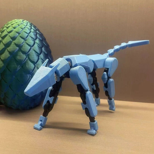 Mandotos Multi-Jointed Shapeshift Robot 3D printed action model toy with flexible, poseable limbs and detailed robotic design.