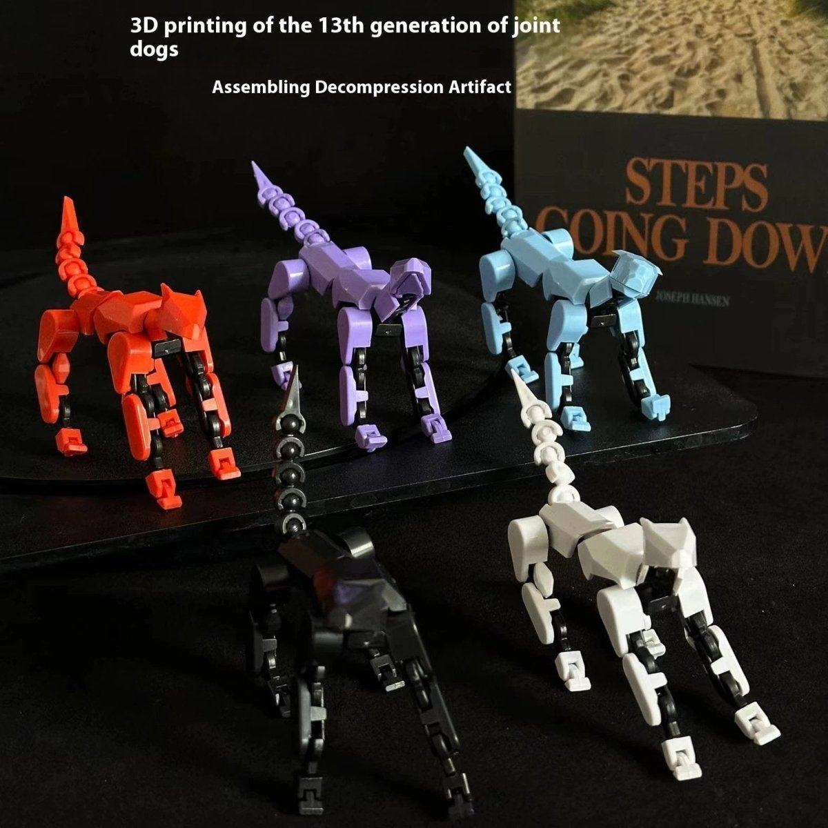 Mandotos Multi-Jointed Shapeshift Robot 3D printed action figure with flexible limbs and detailed robot design.