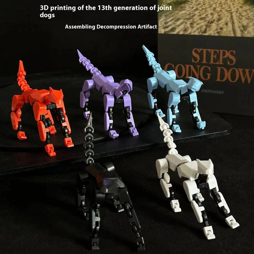 Mandotos Multi-Jointed Shapeshift Robot 3D printed action figure with flexible limbs and detailed robot design.