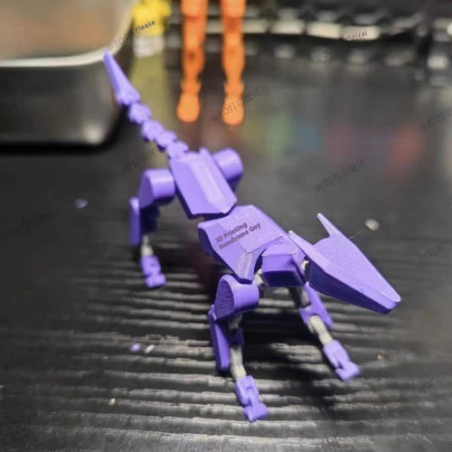 Mandotos Multi-Jointed Shapeshift Robot 3D printed action model toy with flexible limbs and detailed design.