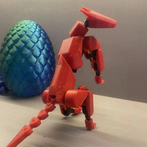 Mandotos Multi-Jointed Shapeshift Robot 3D printed action model toy with flexible limbs and detailed design.