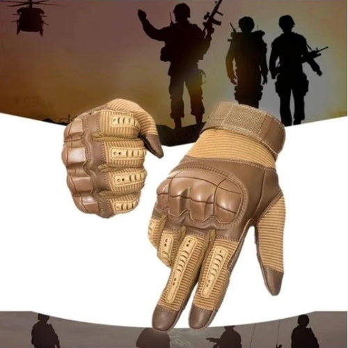 Mandotos off-road tactical gloves with touch screen fingertips, durable sports gloves for outdoor and rugged activities.