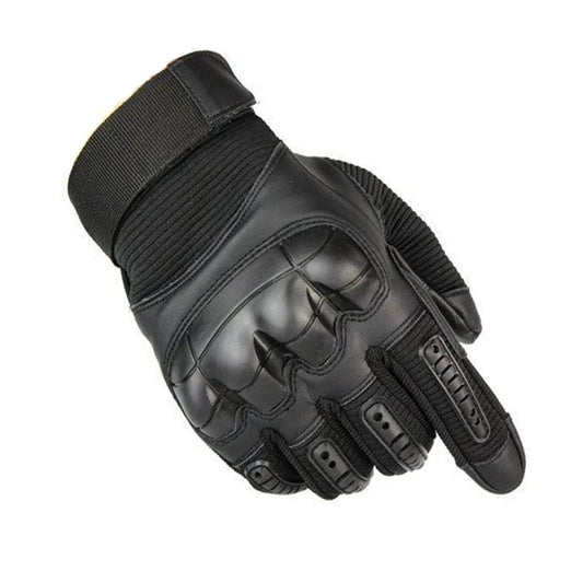 Mandotos off-road tactical gloves with touch screen fingertips, durable fabric, and adjustable wrist strap for outdoor sports.