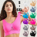 Plus size women's push-up sports bra by MANDOTOS, designed for running and yoga, with supportive, comfortable fit.