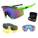 Mandotos men's polarized riding sunglasses with black frames and dark lenses, designed for outdoor riding and sun protection.