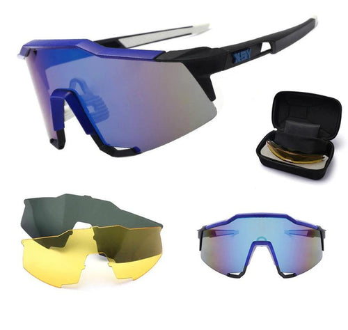 Mandotos polarized men's riding sunglasses with black frames and tinted lenses, designed for outdoor protection and style.