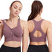 Mandotos shockproof push-up plus size running and yoga sports bra with supportive design and adjustable straps.