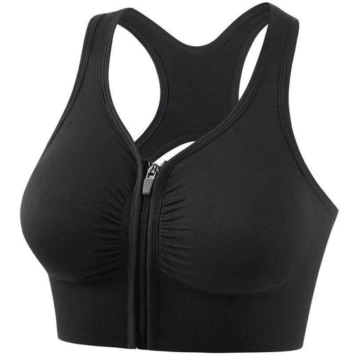 Mandotos shockproof push-up plus size running and yoga sports bra with supportive design and comfortable fit.