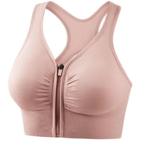Plus size MANDOTOS shockproof push-up sports bra designed for running, yoga, and fitness with supportive, comfortable fit.