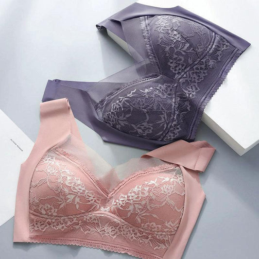 Mandotos Summer Breeze Ice Silk Seamless Bra showing soft, breathable fabric and smooth fit for comfortable everyday wear.