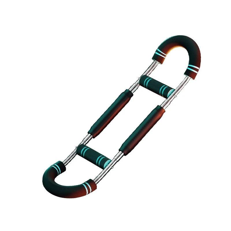Mandotos U-shaped arm strengthener and multi-functional chest trainer for home gym workout, designed for arm and chest muscle exercise.