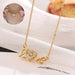 Mandotos titanium steel Valentine's Day gift necklace for women, stylish clavicle chain with heart-shaped pendant, fashion jewelry.