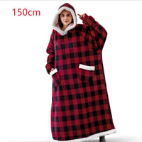 Mandotos winter TV hoodie blanket, oversized warm pullover with pockets, suitable for women and men, cozy home wear.