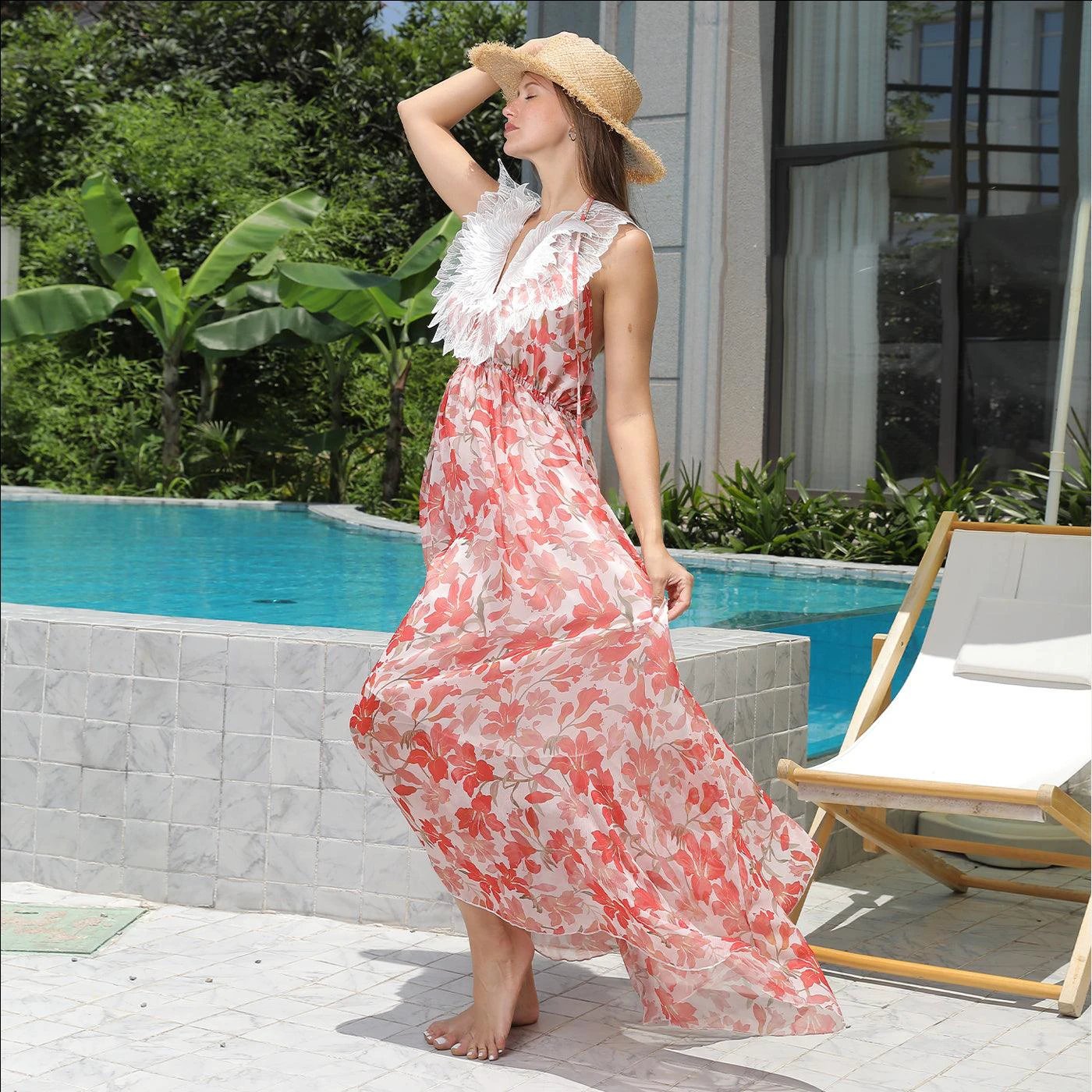 Mandotos women's simple fashion dress featuring a classic, elegant design perfect for casual or semi-formal occasions.