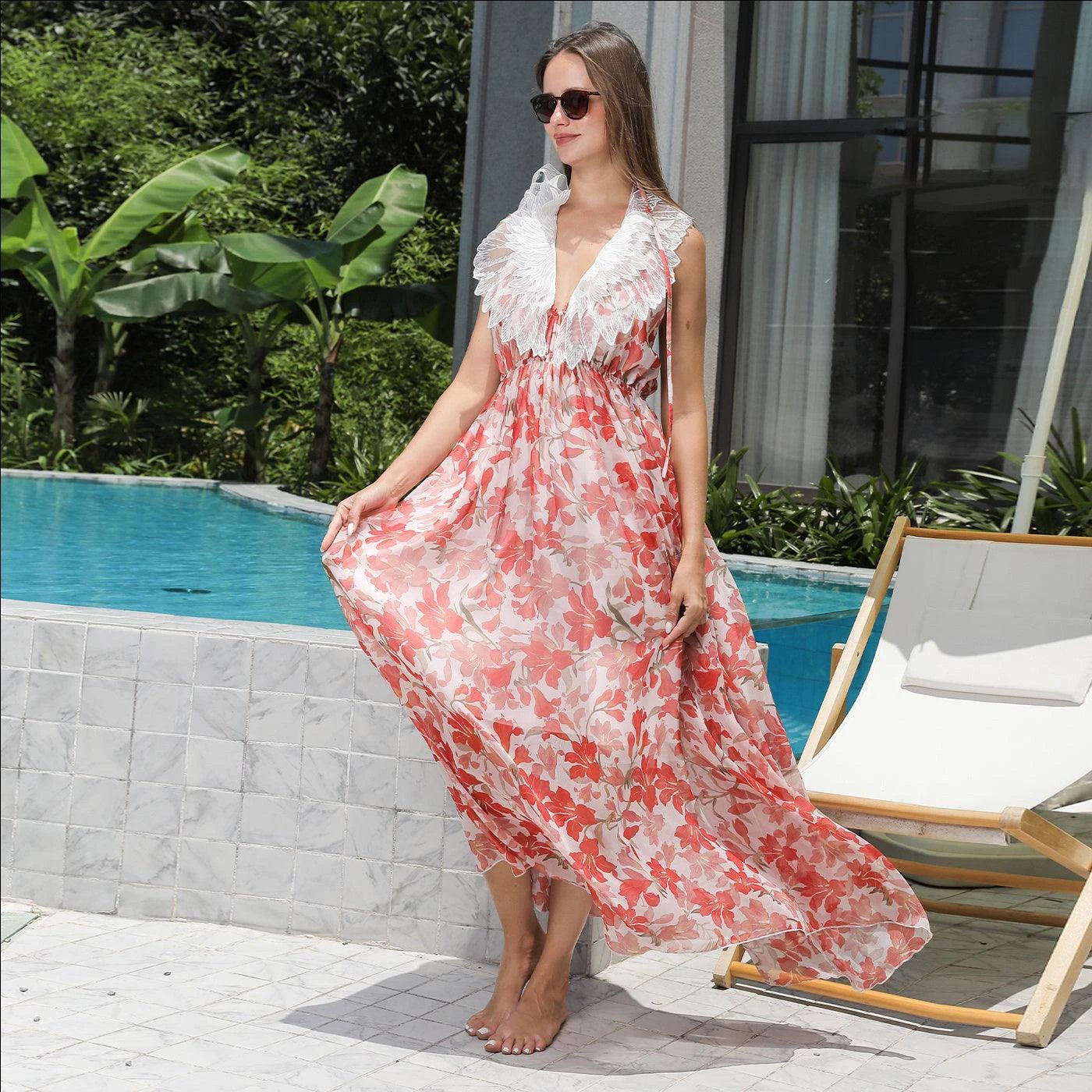 Women's simple fashion dress by MANDOTOS, featuring a classic, comfortable design in a versatile style.