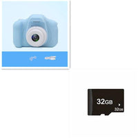 Mandotos X2 HD Mini Cartoon Kids Digital Camera showing colorful cartoon design and compact handheld size for children.