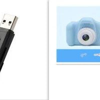 Mandotos X2 HD Mini Cartoon Kids Digital Camera showing colorful cartoon design, compact size, and child-friendly features.