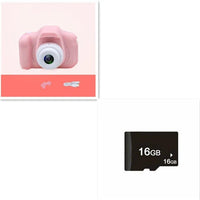 Mandotos X2 HD Mini Cartoon Kids Digital Camera showing colorful cartoon design and compact size for children.