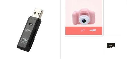 Mandotos X2 HD Mini Cartoon Kids Digital Camera showing colorful cartoon design and compact size for children.